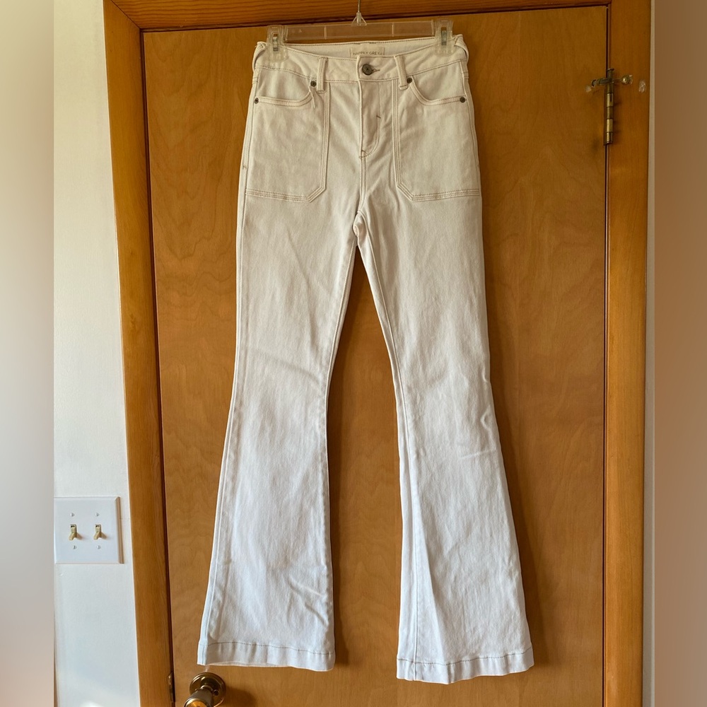 Happily Grey Flare Leg Jeans 0/24